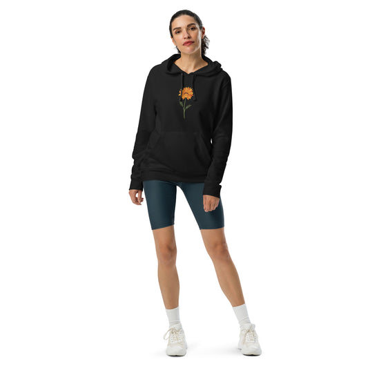 Adidas Fleece Hoodie with Sunflower Design: Embrace Comfort and Nature