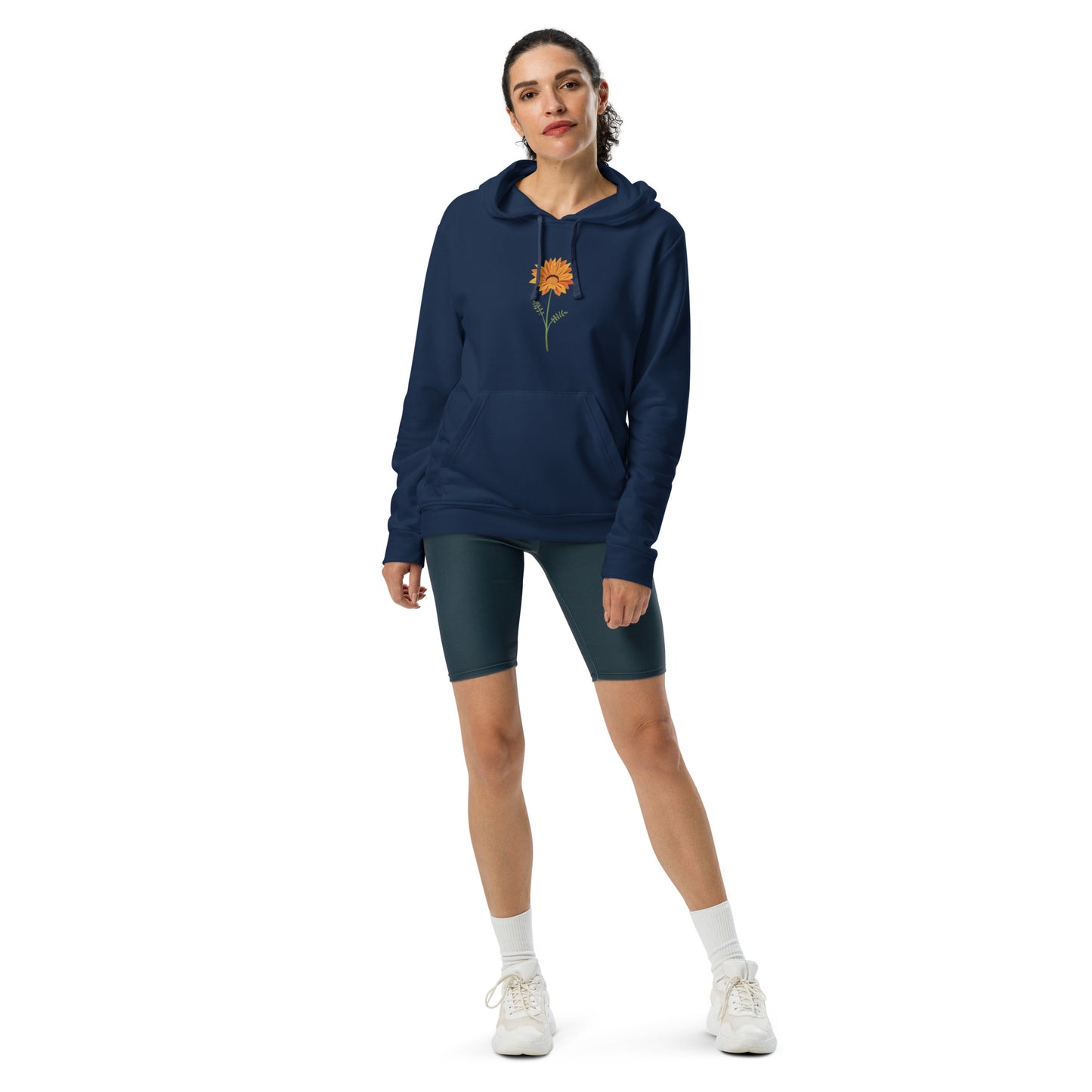 Adidas Fleece Hoodie with Sunflower Design: Embrace Comfort and Nature