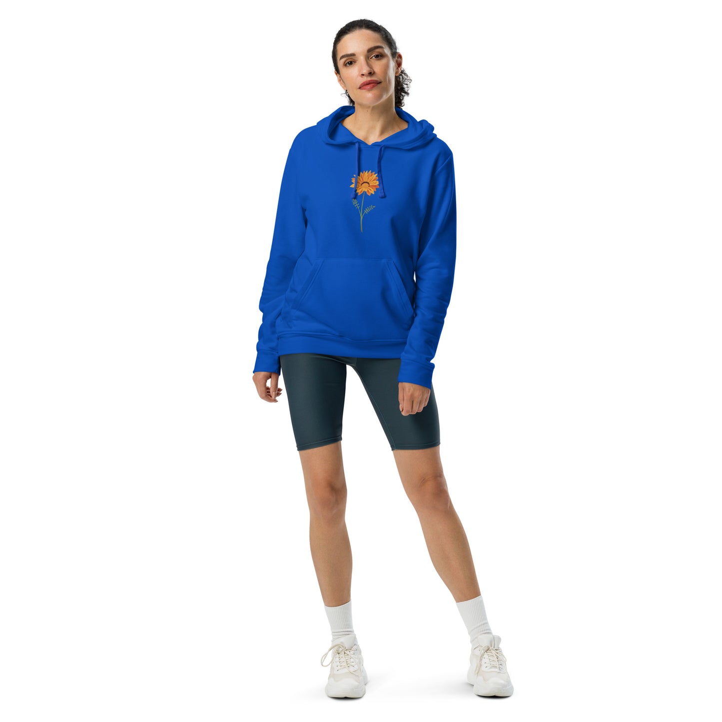 Adidas Fleece Hoodie with Sunflower Design: Embrace Comfort and Nature