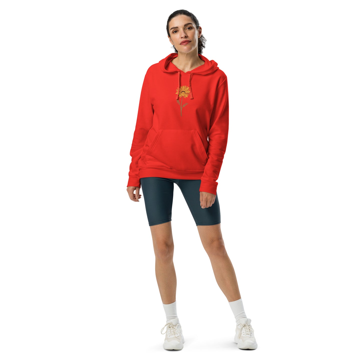 Adidas Fleece Hoodie with Sunflower Design: Embrace Comfort and Nature